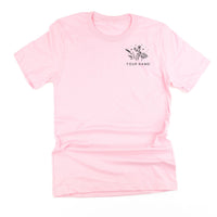 Custom Name - Bouquet (pocket) - (PERSONALIZE IT!) - Unisex Tee