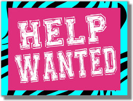 Help Wanted YS1  24x18 Yard Sign