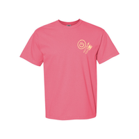 You Belong Here - Smiley and Supplies (pf&b) - Comfort Colors Tee