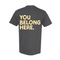 You Belong Here - Smiley and Supplies (pf&b) - Comfort Colors Tee