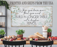 A Longer Table - Canvas