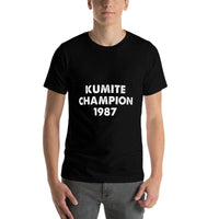 KUMITE CHAMPION 1987 Funny Viral Karate Video Meme Kung Fu Premium  Trendy Pattern T-Shirt