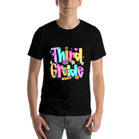 Back To School Preppy Third Grade 3rd Grade Teacher Girl Boy  Easy-care T-Shirt
