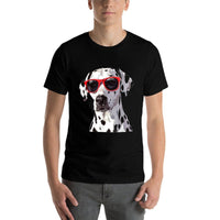 Ödalmatiandog Dalmatian Dog Sunglasses, Small, Black  Versatile T-Shirt