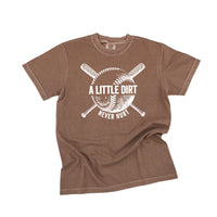 Baseball - A Little Dirt Never Hurt - Comfort Colors Tee