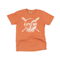 Baseball - A Little Dirt Never Hurt - Comfort Colors Tee