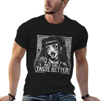 Funny Anime Girls Bad Girls Taste Better  High-quality Stitching T-Shirt