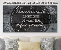 Accept No One's Definition - Canvas