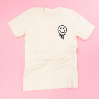Overstimulated Teachers Club - Melty X Squiggle Smiley (pf & b) - Unisex Tee