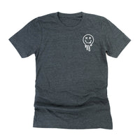 Tired Teachers Club - Melty X Squiggle Smiley (pf & b) - Unisex Tee