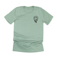 Tired Teachers Club - Melty X Squiggle Smiley (pf & b) - Unisex Tee