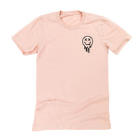 Tired Teachers Club - Melty X Squiggle Smiley (pf & b) - Unisex Tee