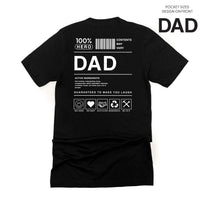 Dad Ingredients - Unisex Tee