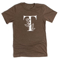 Floral Initials - Unisex Tee