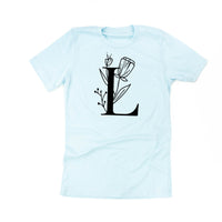 Floral Initials - Unisex Tee