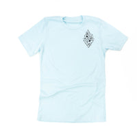 Flower Diamond (Pocket Front) w/ Actually Life is Beautiful and I Have Time (Back) - Unisex Tee