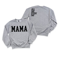 ALL DAY EVERY DAY BASIC GRAY FLEECE CREWNECK