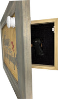 Always Kiss Me Goodnight Hidden Gun Cabinet Wall Decor Concealed Furniture Concealment Shelf
