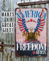 America - Metal Sign