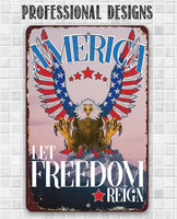America - Metal Sign