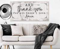 And Thank You For - Canvas