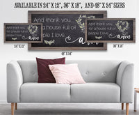And Thank You For A House - Canvas