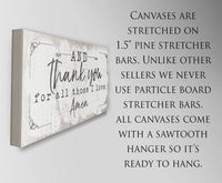 And Thank You For - Canvas
