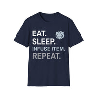 Artificer T-Shirt – 'Eat, Sleep, Infuse Item, Repeat'