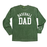 Baseball Dad (wd) - Long Sleeve Comfort Colors Tee