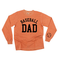 Baseball Dad (wd) - Long Sleeve Comfort Colors Tee