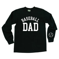 Baseball Dad (wd) - Long Sleeve Comfort Colors Tee