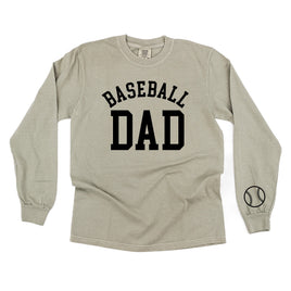 Baseball Dad (wd) - Long Sleeve Comfort Colors Tee