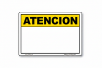 Atencion ANSI/ISO No Triangle Header
