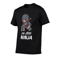 Jiu-Jitsu Ninja Boy Funny Martial Arts Sports  Rolled Sleeves T-Shirt