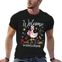 School Nurse Goose Welcome Back To School Gifts For Women  Trendy Pattern T-Shirt