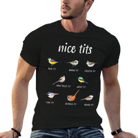 Nice-tits Funny Bird Watching Birder Men Dad  Odor-resistant T-Shirt