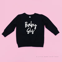 Baby Sis (Cursive) - Child Sweater