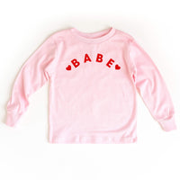 Babe (Two Hearts) - Child Long Sleeve Tee