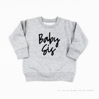 Baby Sis (Cursive) - Child Sweater