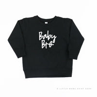 Baby Bro (Cursive) - Child Sweater