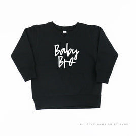 Baby Bro (Cursive) - Child Sweater