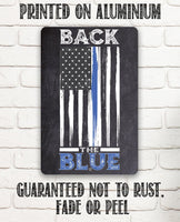 Back The Blue - Metal Sign