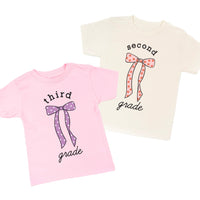 Back to School Bows - (Choose Your Grade) - Child Tee