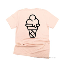 TEAM ICE CREAM - Single Cone on Back - Unisex Tee
