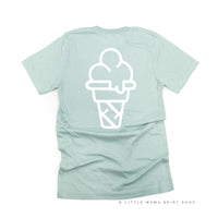 TEAM ICE CREAM - Single Cone on Back - Unisex Tee