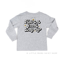 Pocket Daisy on Front w/ Have a Great Daysy on Back - Child Long Sleeve Tee
