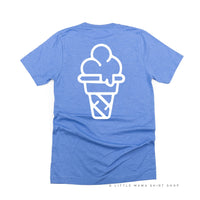 TEAM ICE CREAM - Single Cone on Back - Unisex Tee