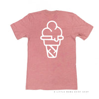 TEAM ICE CREAM - Single Cone on Back - Unisex Tee