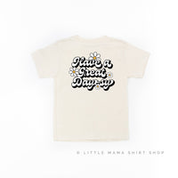 Pocket Daisy on Front w/ Have a Great Daysy on Back - Child Tee