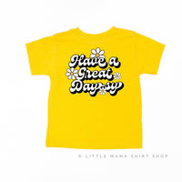 Pocket Daisy on Front w/ Have a Great Daysy on Back - Child Tee